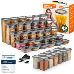 Lebensmittelaufbewahrungsbehälter, Vorratsdosen mit luftdichtem Deckel, praktischer Organizer für die Küche 