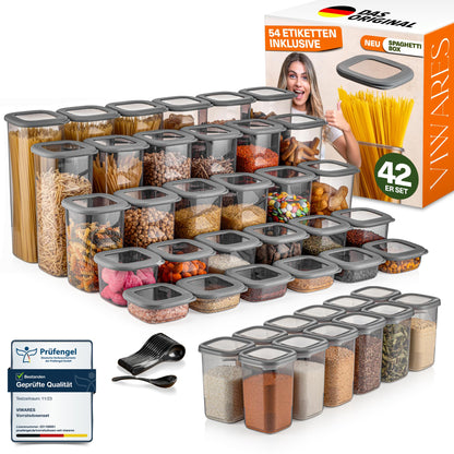 Lebensmittelaufbewahrungsbehälter, Vorratsdosen mit luftdichtem Deckel, praktischer Organizer für die Küche 