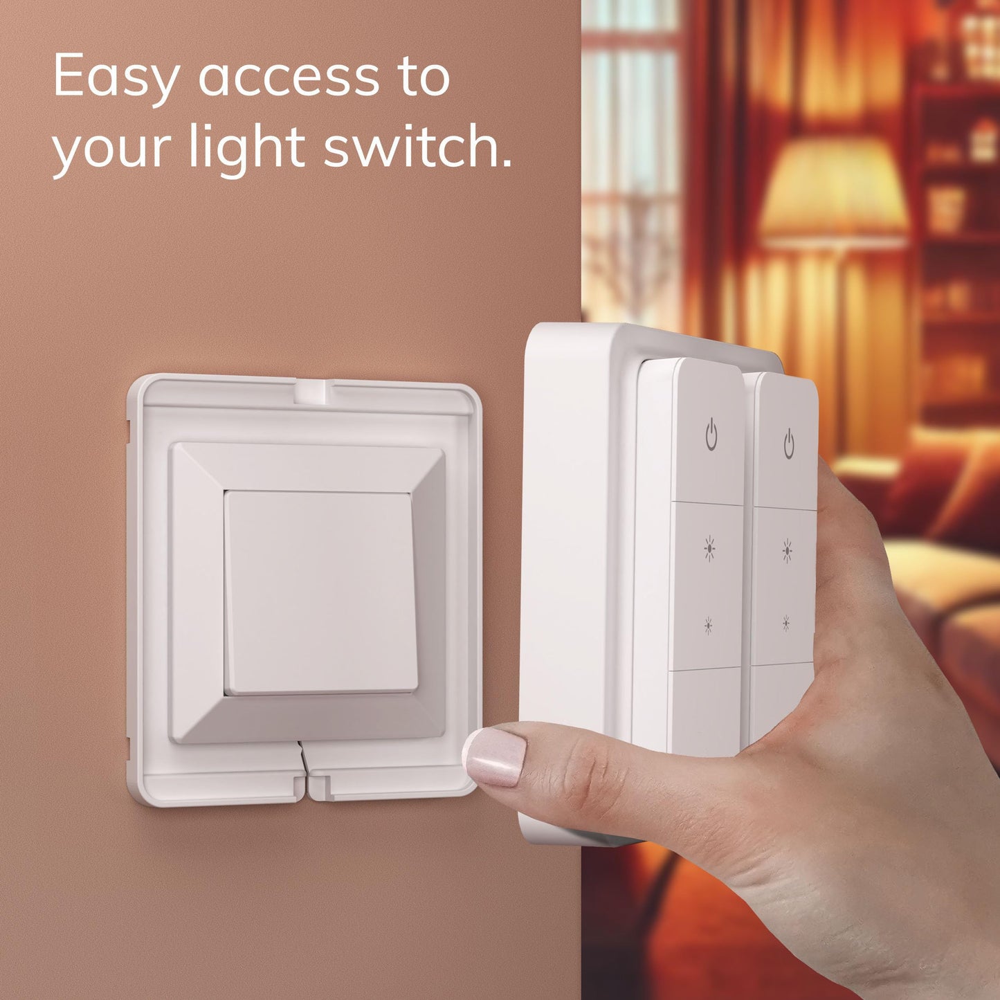 Smart Lichtschalter, Schalterabdeckung für Philips Hue Dimmer V2, kompatibel mit Hue Schalterabdeckung 