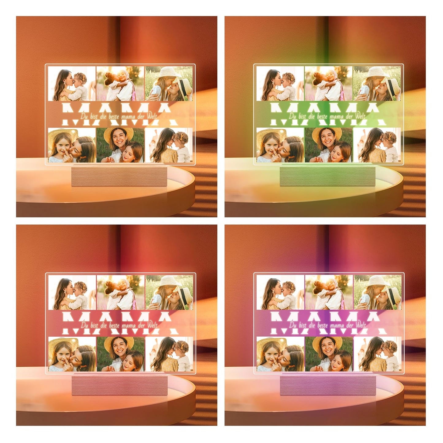 Cadeaux de Noël personnalisés pour femmes et hommes, cadre photo avec photo, cadeaux photo