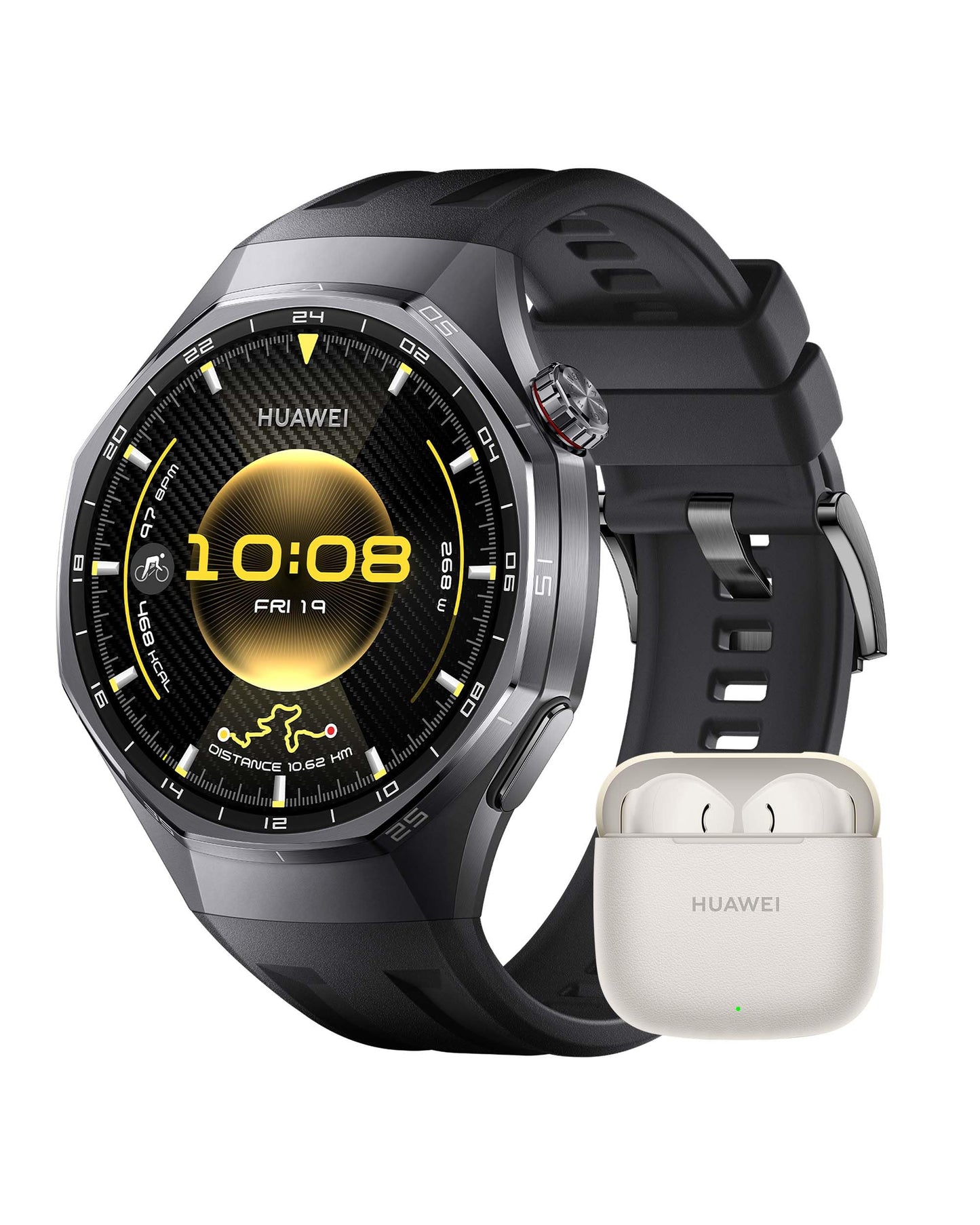 HUAWEI Watch GT 6 Pro Smartwatch, GPS, EKG, 1,47 Zoll AMOLED-Display, bis zu 21 Tage Akkulaufzeit, umfassende Fahrradfunktionen, über 100 Sportmodi, kompatibel mit Android und iOS 