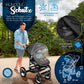3-in-1 XXL Komplett-Kinderwagenset inkl. Babywanne, Buggy, Sportsitz &amp; Autositz 