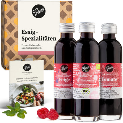 Feinkost Öl Geschenkbox „Öl-Clutch“ I Gewürzöl Set mit 5 erlesenen BIO-Ölen 