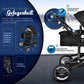 3-in-1 XXL Komplett-Kinderwagenset inkl. Babywanne, Buggy, Sportsitz &amp; Autositz 