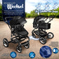 3-in-1 XXL Komplett-Kinderwagenset inkl. Babywanne, Buggy, Sportsitz &amp; Autositz 