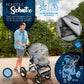 3-in-1 XXL Komplett-Kinderwagenset inkl. Babywanne, Buggy, Sportsitz &amp; Autositz 