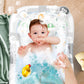 Babybadewanne | Babywanne platzsparend &amp; faltbar mit Thermostat &amp; Kissen 