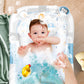 Babybadewanne | Babywanne platzsparend &amp; faltbar mit Thermostat &amp; Kissen 