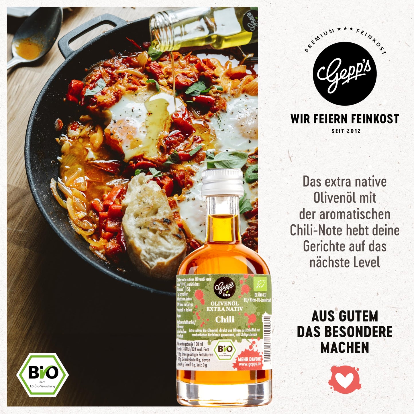 Feinkost Öl Geschenkbox „Öl-Clutch“ I Gewürzöl Set mit 5 erlesenen BIO-Ölen 