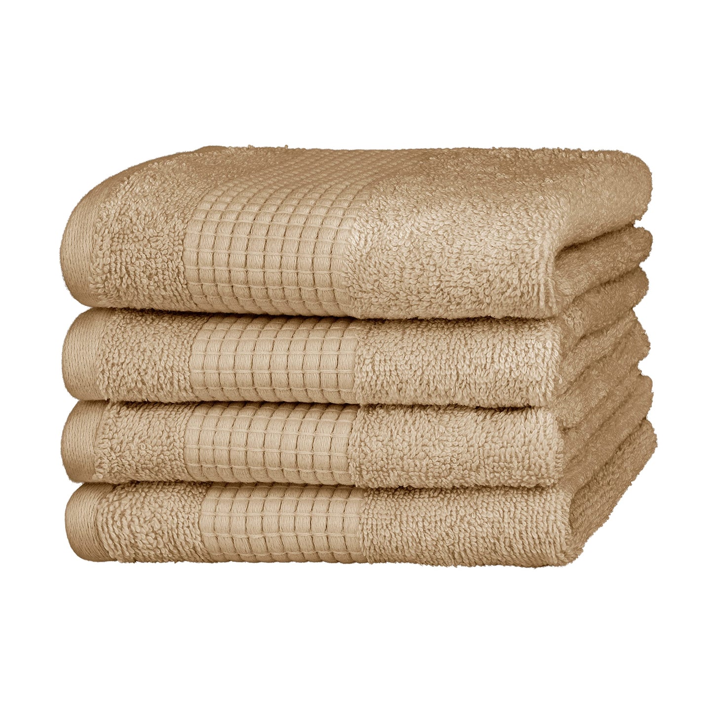 Ensemble de poignées Merana Rome | saugstark, weich et fusselfrei | Frottier Luxus Qualité | 100% laine de Baum | Oeko-TEX | 4 x chambres d'hôtes (30x50cm))