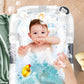 Babybadewanne | Babywanne platzsparend &amp; faltbar mit Thermostat &amp; Kissen 