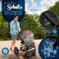 3-in-1 XXL Komplett-Kinderwagenset inkl. Babywanne, Buggy, Sportsitz &amp; Autositz 