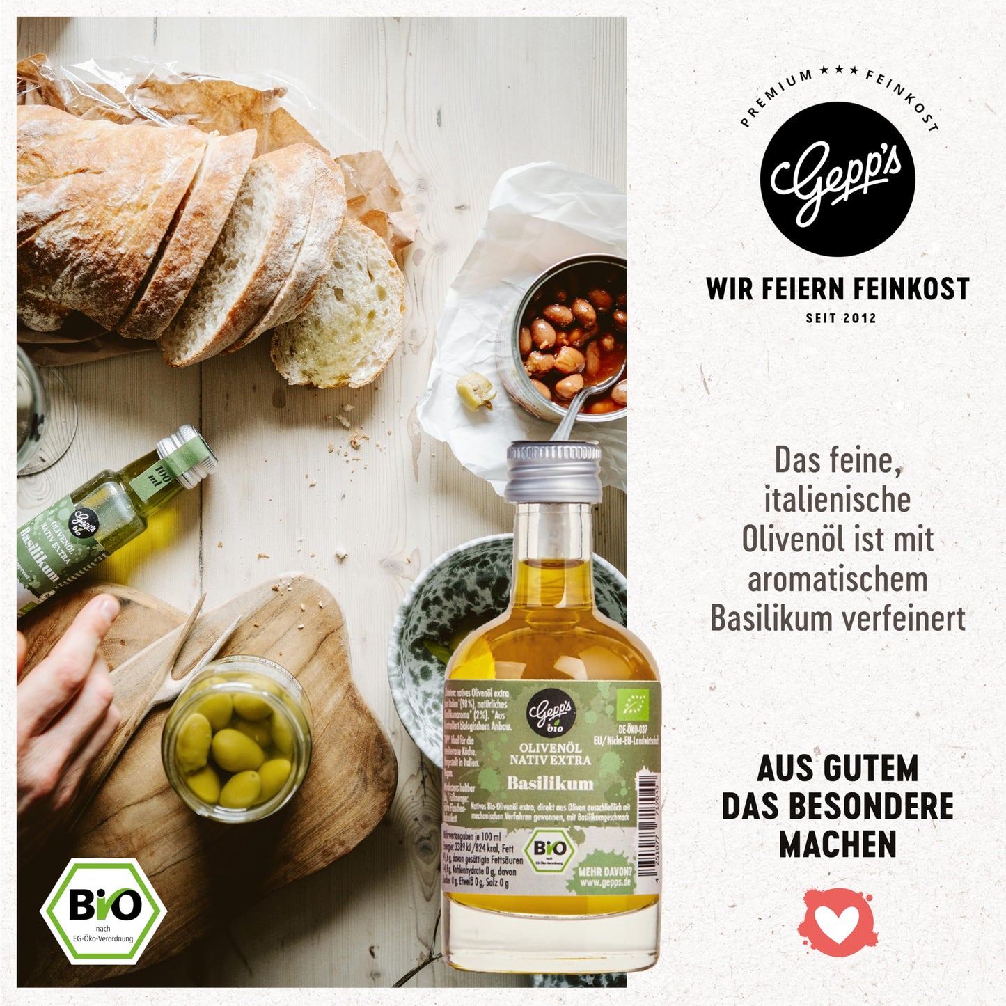 Feinkost Öl Geschenkbox „Öl-Clutch“ I Gewürzöl Set mit 5 erlesenen BIO-Ölen 