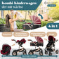 Kesser® Loops 3-in-1 Kombi-Kinderwagen, Komplettset inklusive Babywanne, Buggy-Sportsitz und Babyschale, Vollgummireifen 