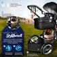 3-in-1 XXL Komplett-Kinderwagenset inkl. Babywanne, Buggy, Sportsitz &amp; Autositz 